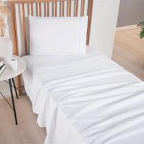 Jogo Lençol Cama Solteiro 300 Fios Completo Ponto Palito Macio - 3 Peças - Casa Lume Jogo Lençol Cama Solteiro 300 Fios Completo Ponto Palito Macio - 3 Peças - Casa Lume