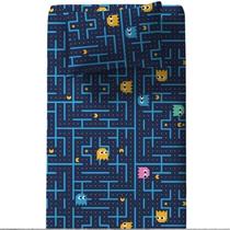 Jogo Lençol Cama Solteiro Infantil Pac Pac Pacman Algodão Video Game 2 Peças Jogo Lençol Cama Solteiro Infantil Pac Pac Pacman Algodão Video Game 2 Peças