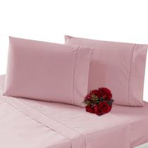 Jogo Lençol Cama Viúva Percal 4 Pcs 200 Fios