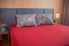 Jogo Lençol Casal 100% Algodão 3 Peças Veruska Vermelho Rubi Jogo Lençol Casal 100% Algodão 3 Peças Veruska Vermelho Rubi