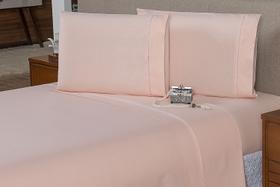 Jogo Lençol Casal 4 pçs 40cm de Altura c/ Ponto Palito Percal 200 Fios 100% Algodão