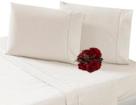 Jogo Lençol Casal 4 Peças 100% Algodão 180 Fios Ponto Palito Jogo Lençol Casal 4 Peças 100% Algodão 180 Fios Ponto Palito