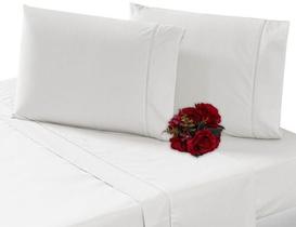 Jogo Lençol Casal 4 Peças 100% Algodão 200 Fios Ponto Palito