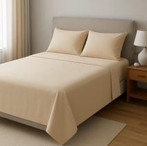 Jogo Lençol Casal 4 Peças 100 Algodão Ref.6