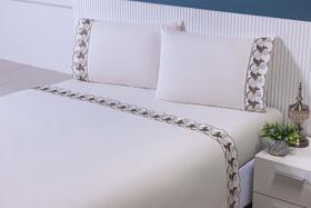 Jogo Lençol Casal King 1,98Mx1,93Mx40Cm 4 Peças 180 Fios