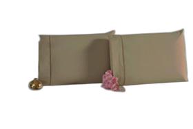 Jogo Lençol Casal Padrão Ponto Palito 400 Fios Caqui 3 Peças