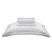 Jogo Lençol Casal Percal 600 Fios Bordado Algodão Egípcio