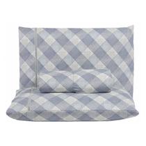 Jogo Lençol Casal Ponto Palito 400 Fio Estampado Super Macio 3 Peças Roupa de Cama Revenda