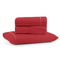 Jogo Lençol Casal Queen 3 Peças Ponto Palito 100 Algodão Jogo Lençol Casal Queen 3 Peças Ponto Palito 100 Algodão