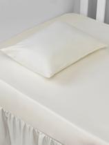 Jogo lençol com fronha para berço americano c/ elástico