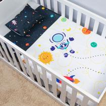 Jogo Lençol de Berço Americano 2 Peças Cama Infantil Bebês Estampado Infantil Divertidos