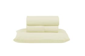 Jogo Lençol de Cama Solteiro 03 peças PREMIUM Percal 300 Fios 100% Algodão 30CM Altura