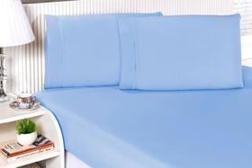 Jogo Lençol De Casal Queen 3 Pçs 180 Fios Algodão Fronha Ponto Palito