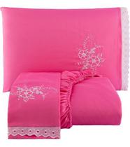 Jogo Lencol Flor Da Mata Cama Solteiro 2 Pcs