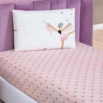 Jogo Lençol Infantil Solteiro Bouti 2 Peças 200 Fios Estampado Toque Seda