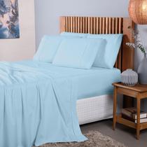 Jogo Lençol King 4 Peças 100% Algodão Ponto Palito Ref.4