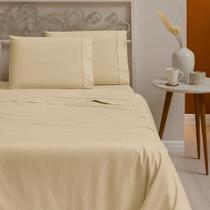 Jogo Lençol King 4 Peças MicroPercal Ponto Palito Ref.4M