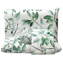 Jogo Lençol king Primor 4pç 100% Poliéster - Flo_Verd Jogo Lençol king Primor 4pç 100% Poliéster - Flo_Verd