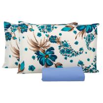 Jogo Lençol King Size 3 Peças Casal 150 Fios 100% Algodão tifann Jogo Lençol King Size 3 Peças Casal 150 Fios 100% Algodão tifann