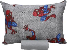 Jogo Lençol Menino 100% Algodão Homem Aranha Com Elástico 2P
