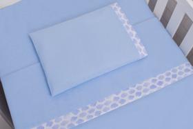 Jogo Lençol para Mini Berço Nuvenzinha Azul