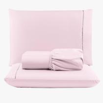 Jogo Lençol Peletizado 400 Fios Casal 3 Peças Casa Hotel