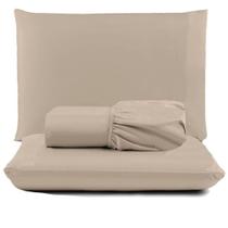 Jogo Lençol Pratik Peletizado Queen 3 Peças Barato - Avelã Jogo Lençol Pratik Peletizado Queen 3 Peças Barato - Avelã
