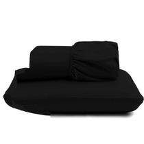 Jogo Lençol Pratik Peletizado Solteiro 2 Peças Barato Preto Jogo Lençol Pratik Peletizado Solteiro 2 Peças Barato Preto