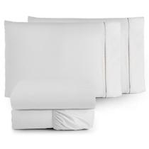 Jogo Lençol Queen 4 Peças MICROPERCAL Ponto Palito