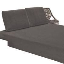 Jogo Lençol Queen Em Manta Plush 3 Peças Chumbo 100%