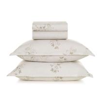 Jogo Lençol Queen Karsten 160 Fios 100 Algodão Percal 4 Peças