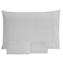 Jogo Lençol Solteiro 100% Algodão 200 Fios 02 Pçs C/ Elástico Ponto Palito