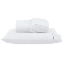Jogo Lençol Solteiro 2 Peça 100% Algodão Ponto Palito Branco Jogo Lençol Solteiro 2 Peça 100% Algodão Ponto Palito Branco