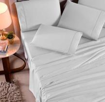 Jogo Lençol Solteiro 3 Peças 100% Algodão 400 Fios Macio