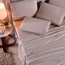 Jogo Lençol Solteiro 3 Peças 100% Algodão 400 Fios Macio