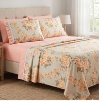 Jogo Lençol Solteiro 3 Peças 100% Algodão Percal 180 Fios Babadinho