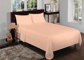 Jogo Lençol Solteiro King 4 Peças (2,03x0,96x30cm) 180 Fios Bainha Liso Salmon Jogo Lençol Solteiro King 4 Peças (2,03x0,96x30cm) 180 Fios Bainha Liso Salmon