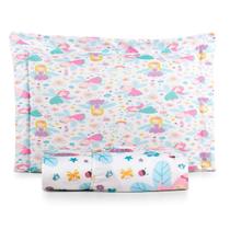 Jogo Lençol Solteiro Roupa Cama Elastico Decorativo Avulso Toque Seda Criança Infantil Personagem