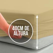 Jogo Lençol Super King 400 Fios 3 Peças algodao com elastico