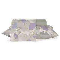 Jogo Lençol TEKA Casal Percal 150Fios Diamante 4Pçs Todo Estampado Macio e Toque Acetinado