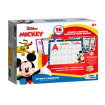 Jogo Letras e Números Apague e Escreva Quantas Vezes Quiser Mickey e Seus Amigos +4 Anos Pais e Filhos