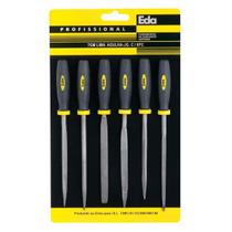 Jogo Lima Agulha 150mm Cabo Emborrachado Com 6 Peças 7GM EDA Jogo Lima Agulha 150mm Cabo Emborrachado Com 6 Peças 7GM EDA