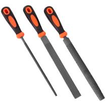 Jogo Lima Grosa De Casquear Cavalo 8 Pol 3 Peças Com Cabo