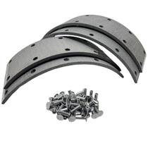 Jogo lona com rebites freio à óleo traseiro f4000 - a40 c40 d40 - gmc 6100 6150 - volare a5 a6 v5 v6 - vw 5140 5150