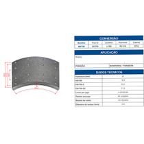 Jogo Lona Freio Caminhão FD, Vw, IV - Medio Cobre - 0713 Jogo Lona Freio Caminhão FD, Vw, IV - Medio Cobre - 0713