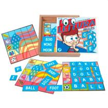Jogo loto leitura inglês com 156 peças - simque - 468