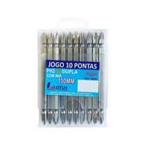 Jogo lotus bits ponteira dupla parafusadeira ph2-s2 110mm