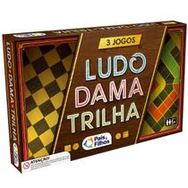 Jogo ludo, dama e trilha - pais e filhos - 2801