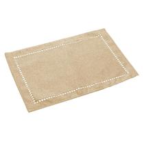 Jogo Lugar Americano Off White Retangular de Poliéster 45x30cm Lyor