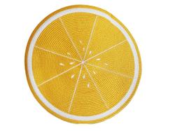 Jogo Lugar Americano Redondo Fruta Limão 38 Cm Decoração Jogo Lugar Americano Redondo Fruta Limão 38 Cm Decoração